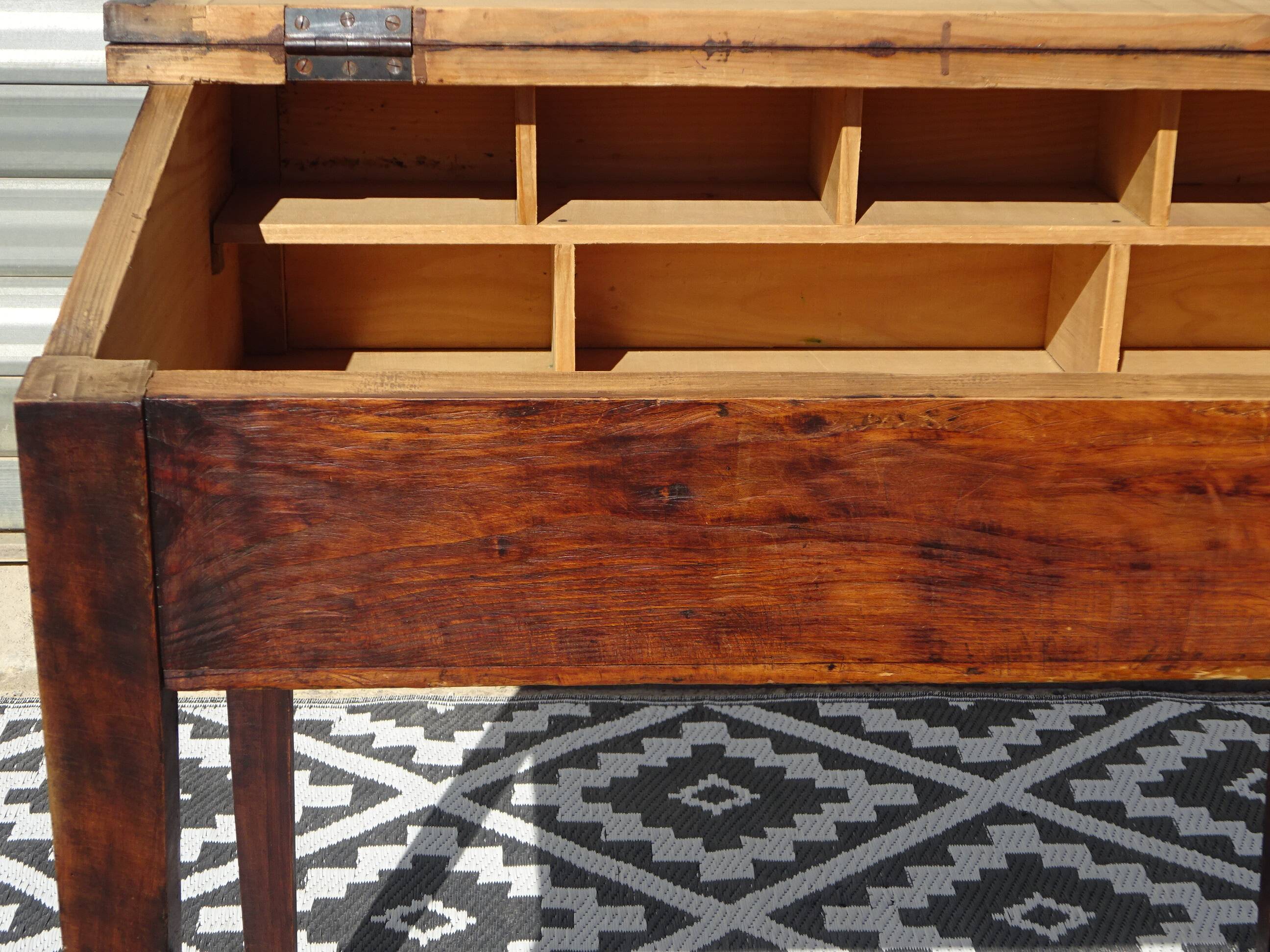 Small vintage desk with storage.