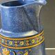 Very nice blue ceramic jug in good condition.