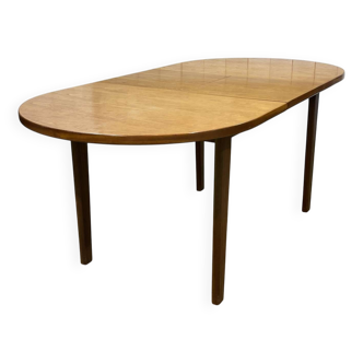 Table avec allonge papillon des années 70 de style scandinave des années 70