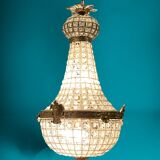 Crystal brass chandelier