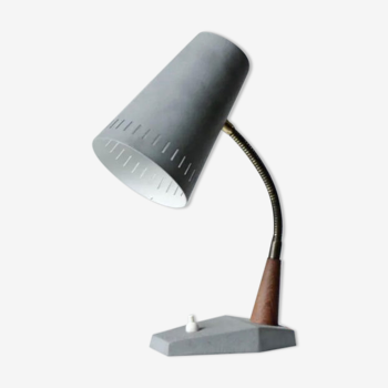 Lampe vintage en teck danoise années 50 60