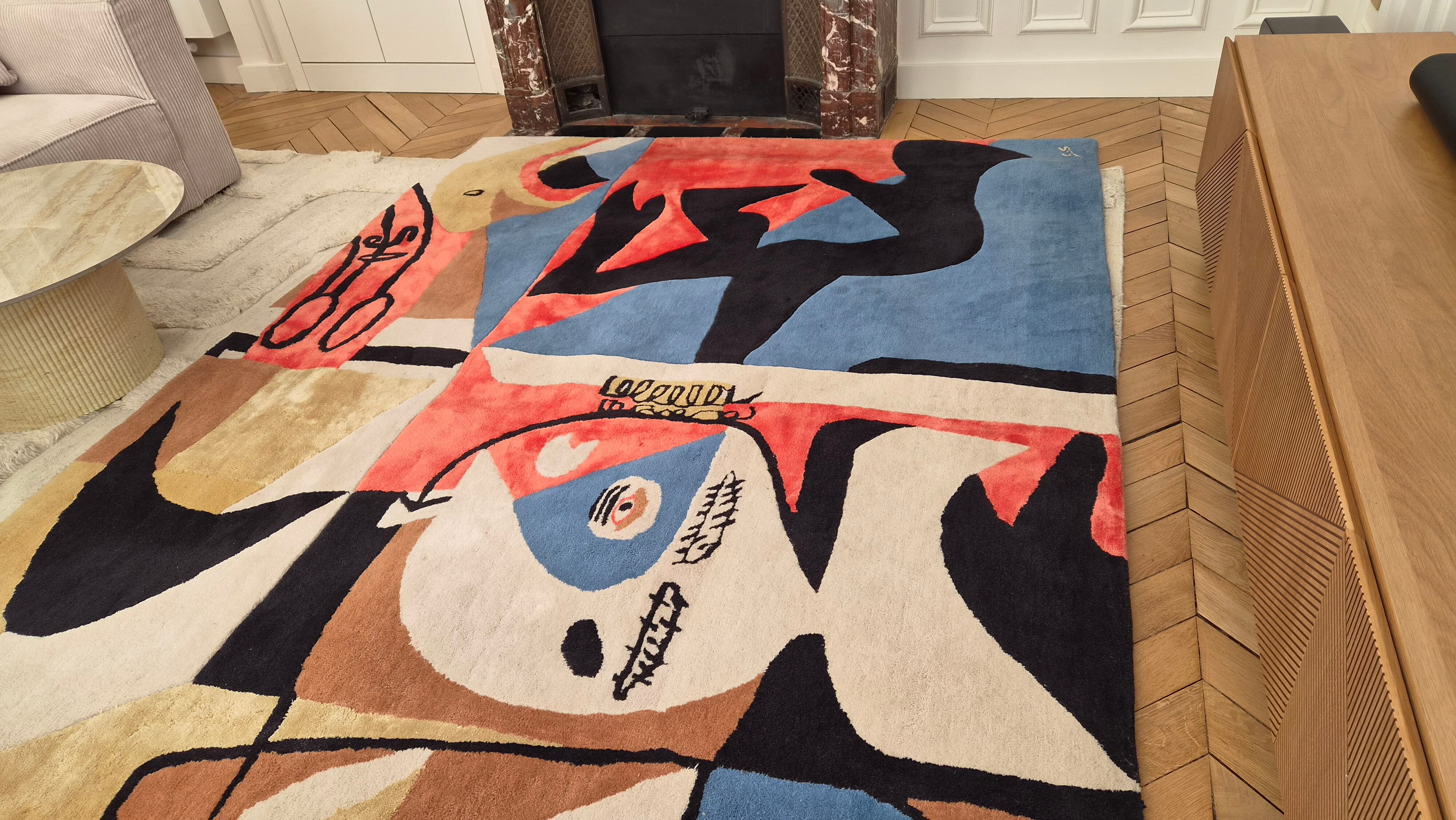 Modern rug 300x200 cubism style