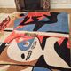 Modern rug 300x200 cubism style
