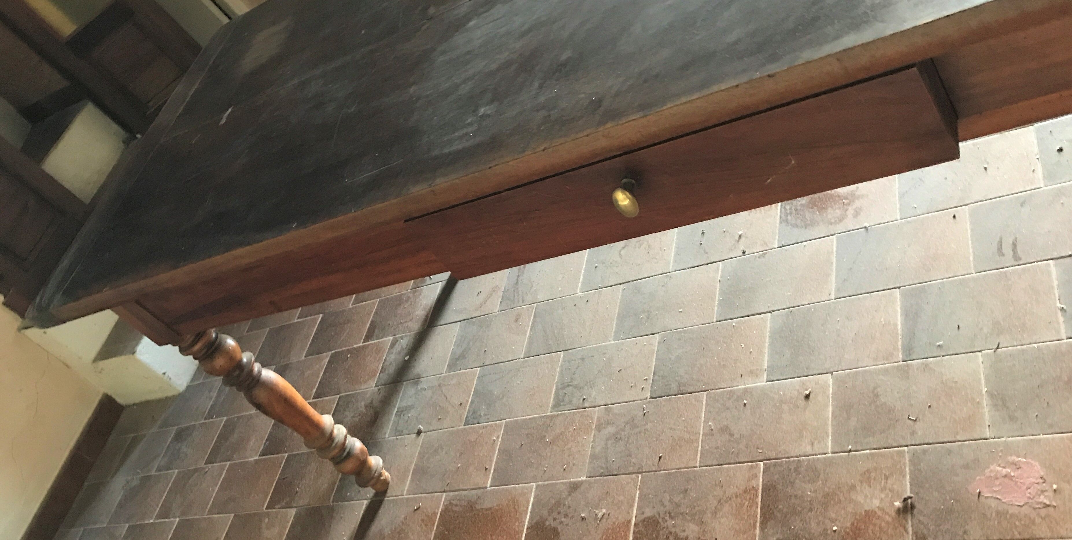 Walnut farmhouse table