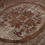 tapis Hand-Knotted Rustic Anatolian 1970s 214 cm x 323 cm Brown Carpet