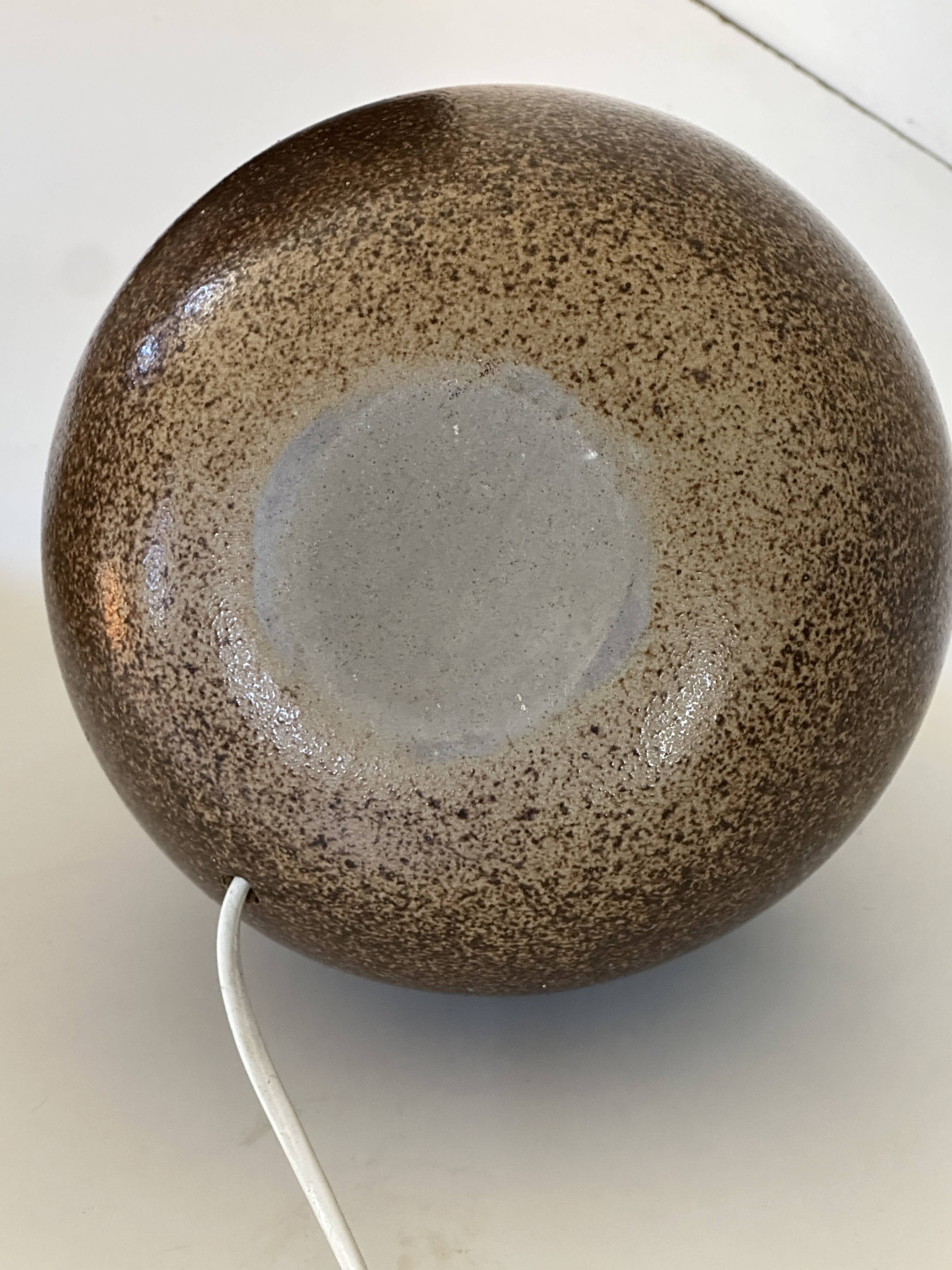 Vintage stoneware ceramic lamp from the 60s