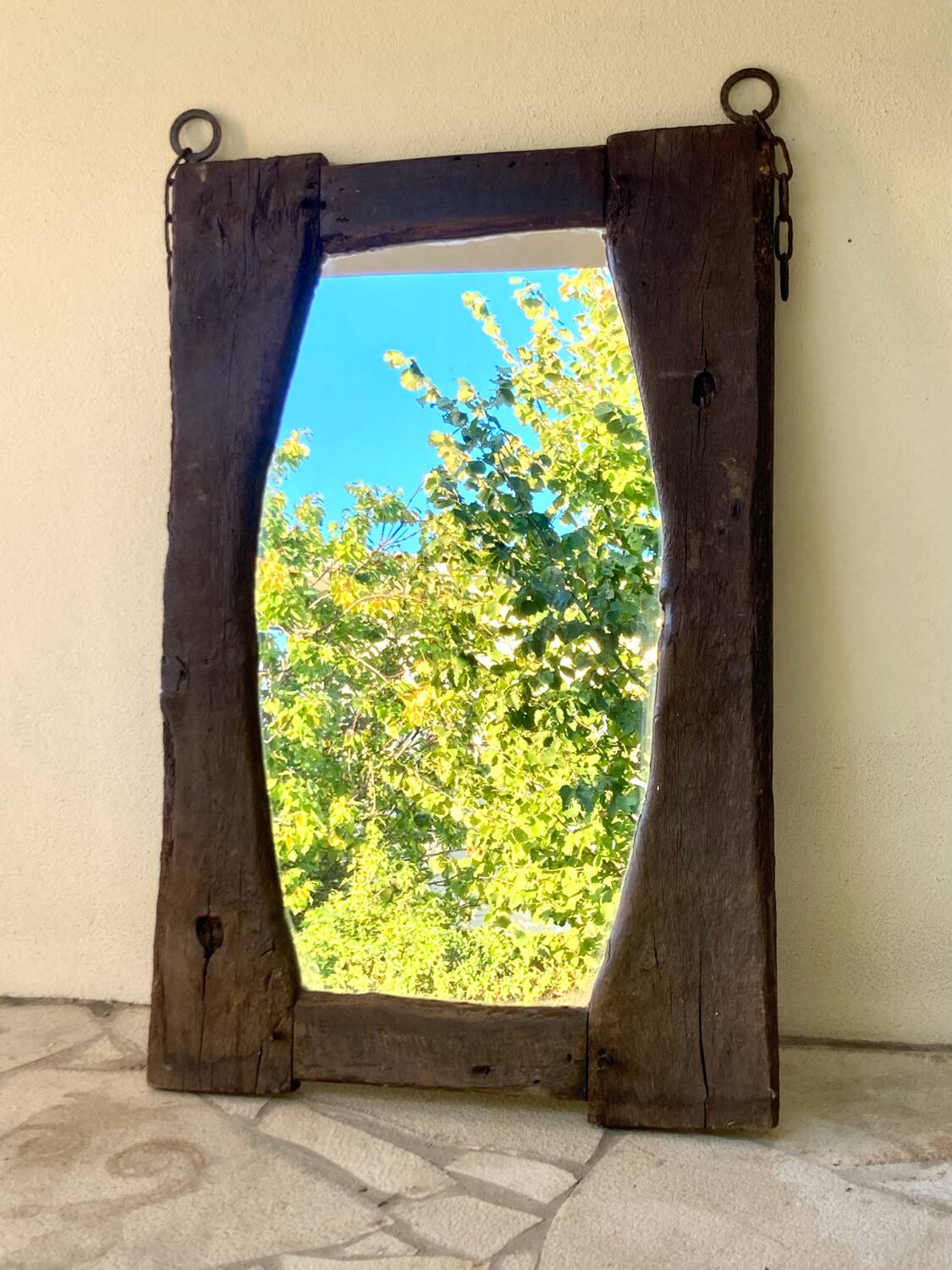 Folk art mirror