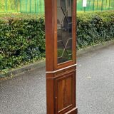 Victorian corner cabinet in solid wood and marquetry