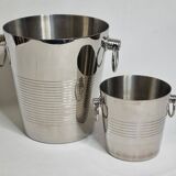 Letang Rémy stainless steel champagne cooler and ice bucket from the 80s