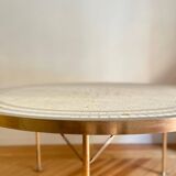 Berthold Müller Mosaic and Brass Table