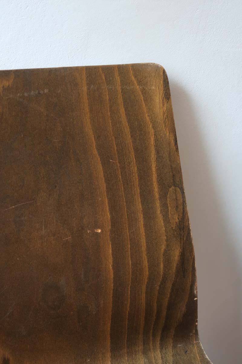 set of 10 vintage stackable chairs