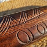 Jeu Awalé africain vintage en bois avec ses 48 graines