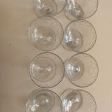 Low champagne glasses