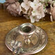 Hand candle holder, butterfly decoration, solid brass