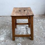 Wooden workshop stool