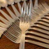 Art Deco cuttlery in silver metal