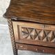 Small storage cabinet in carved oak – circa 1930