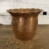 Ancien pot de fleurs en cuivre