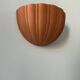 Vintage terracotta shell wall light, France 1960s