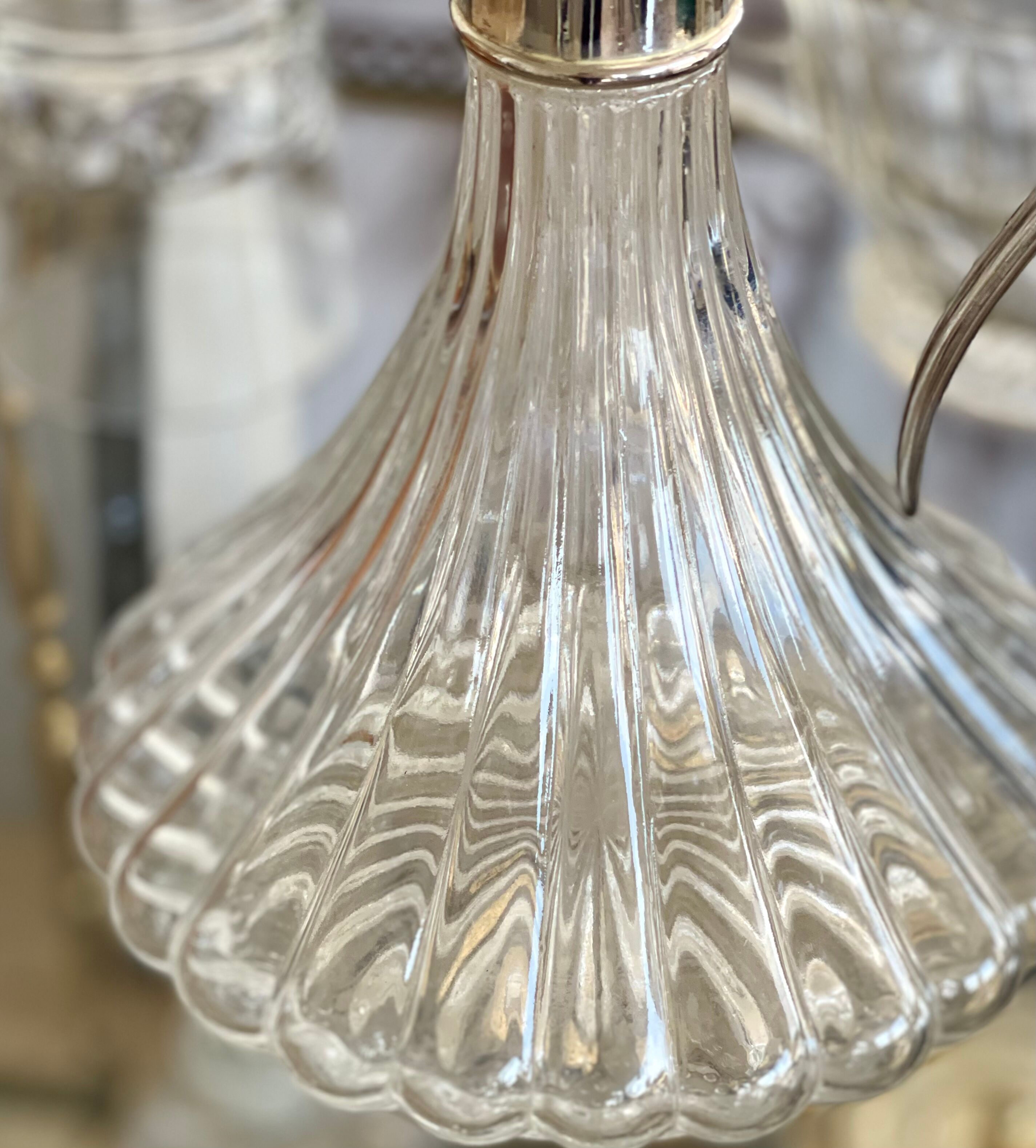 Antique glass decanter