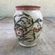 Vase grès Alsace Graessel beige décor ciselé made in France vintage
