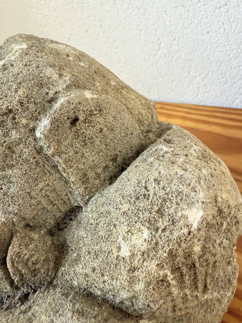 Stone sculpture of a man