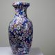 Chinese vase fine porcelain handcrafted enamel "1000 cherry blossoms" vintage