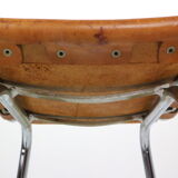 Set of 4 leather barstools