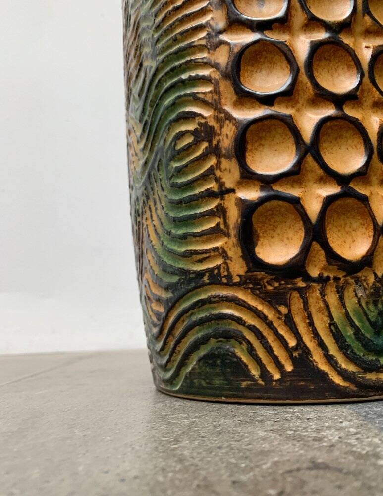 Brutalist pedestal vase by Dümler & Breiden, mid-century, 1960s.