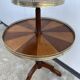 Late 19th century tripod pedestal table in wood marquetry