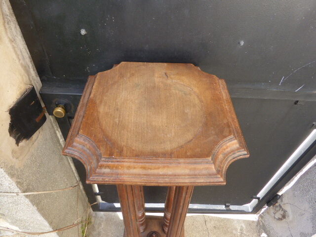 Old wooden saddle, 4 columns, chiseled,