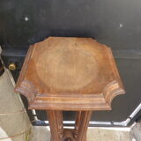 Old wooden saddle, 4 columns, chiseled,