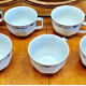6 octagonal tea cups and saucers porcelain Haviland Limoges