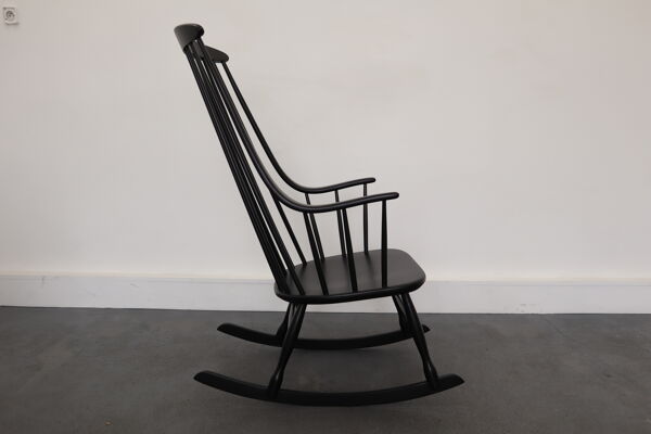 Rocking chair par L. Larsson, Nesto, Suède, années 1960