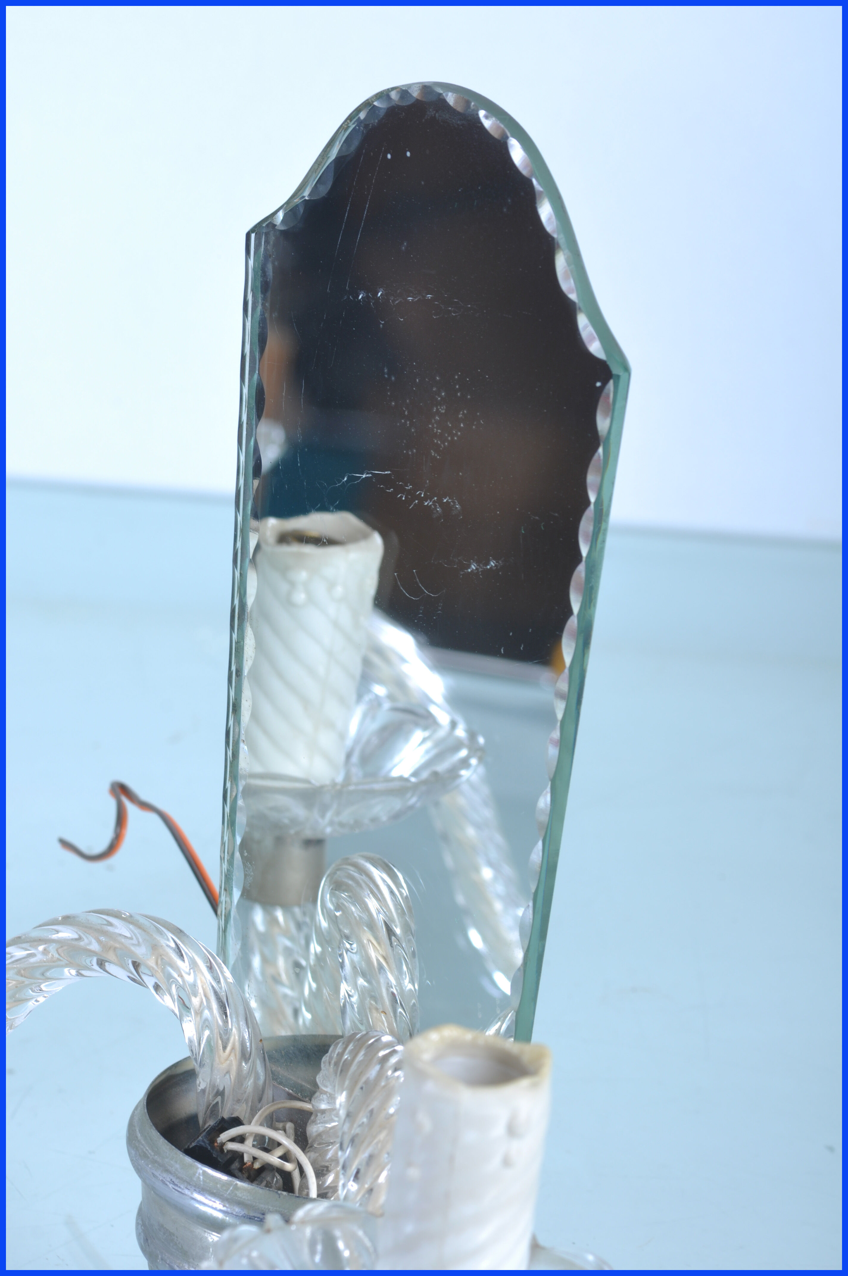 Old sconces with mirror