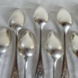 12 Silver-plated metal teaspoons 18 grs, Uniplat model