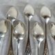 12 Silver-plated metal teaspoons 18 grs, Uniplat model