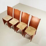 Philippe Starck Set of 4 Bob Dubois Dining Chairs for Driade Aleph Italy 1987