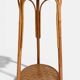 Table d'appoint, support à plante en bois, bambou et roseau, années 1960