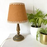 Golden brass table lamp