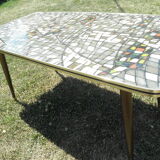 Scandinavian formica coffee table mosaic vintage design