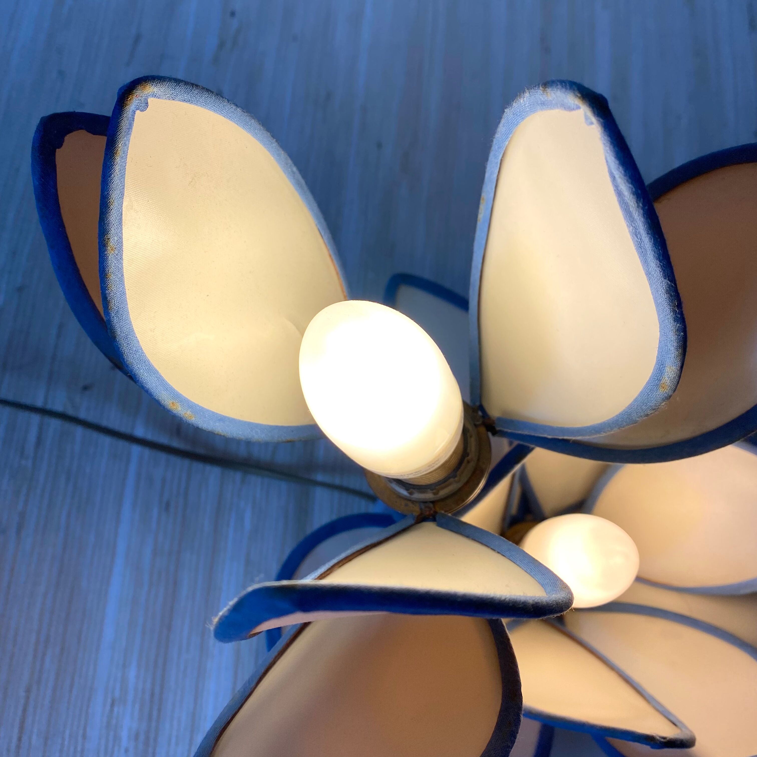 Double lotus flower lamp, 80s