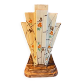 Myott&sons - art deco  moderne /pyramid vase ref 8667