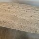 Travertine and wood coffee table from the 60s-70s