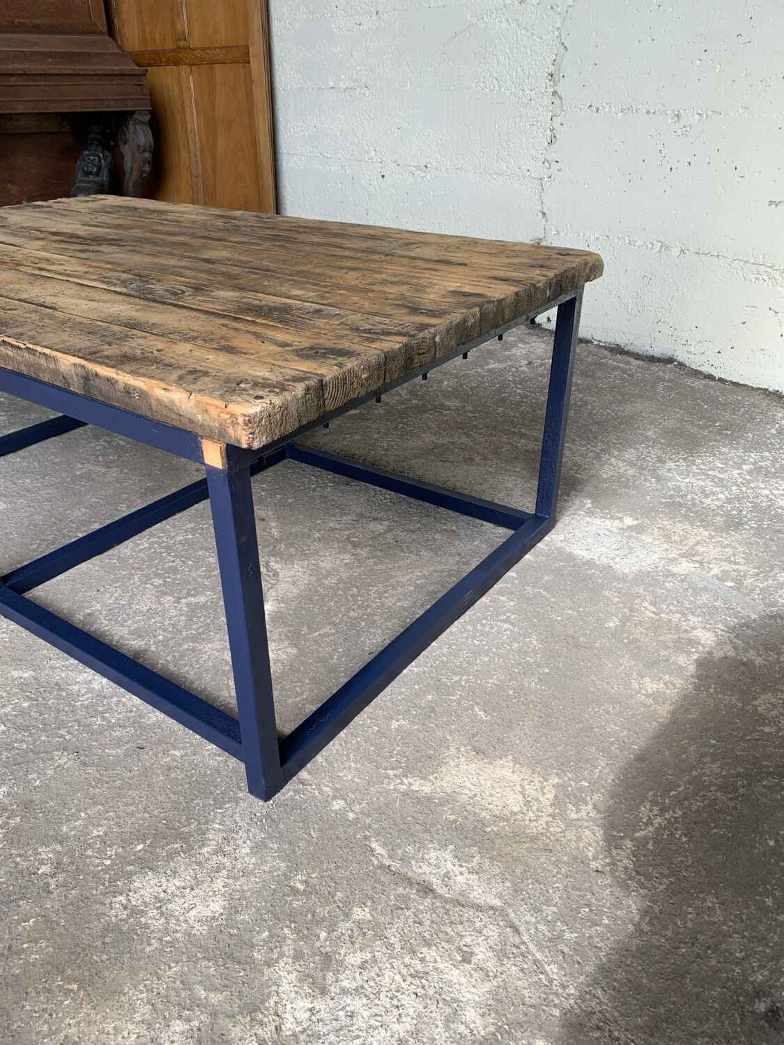 Table basse plateau brut