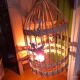 Vintage rattan pendant light from the 1950s and 60s