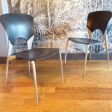 Paire de chaises Driade modèle Silla design Josep Llusca