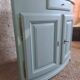 Louis XV Corner Cabinet Blue Neptune – Original Brass Fittings