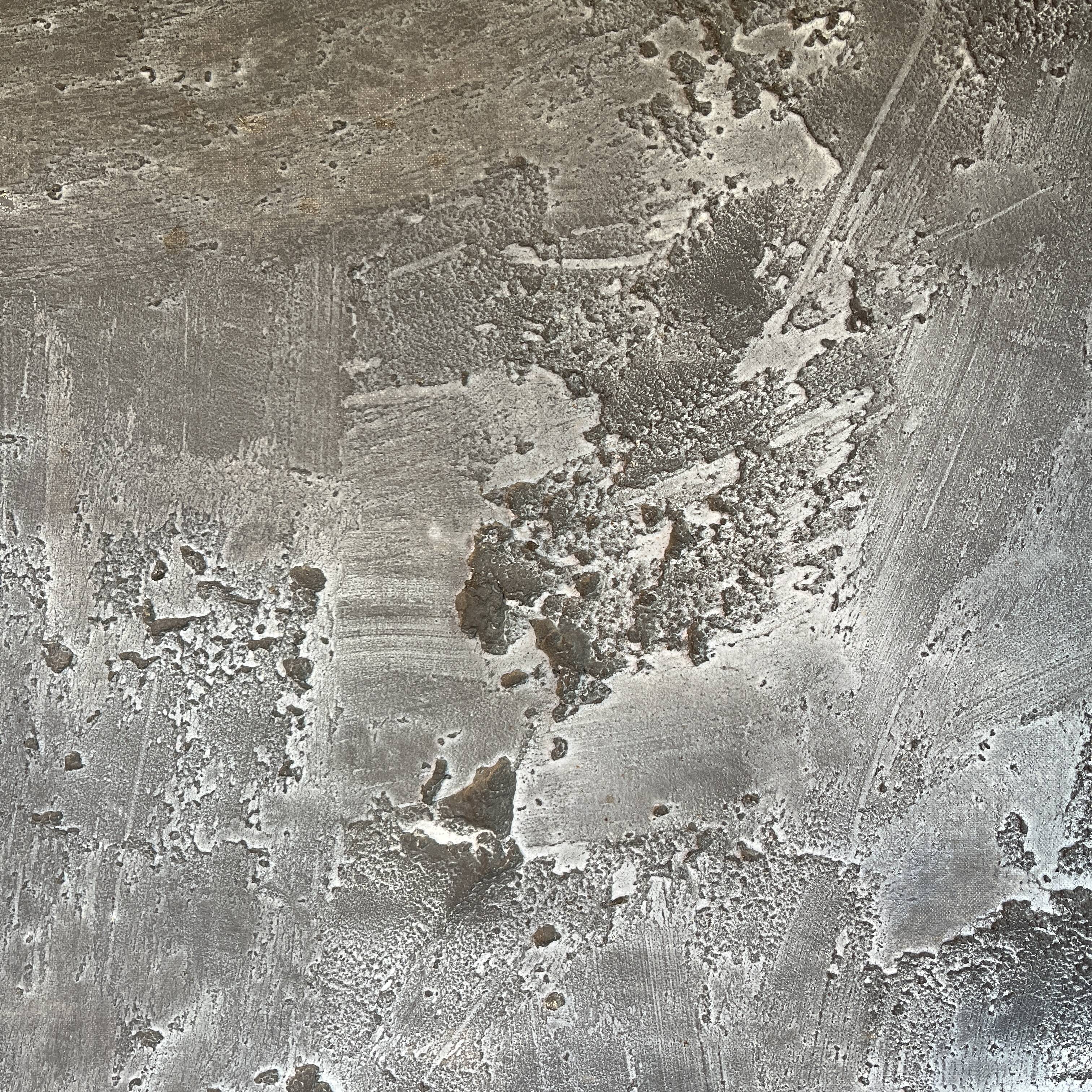 Brutalist abstract painting, louis-marie londot, oil on canvas 1964