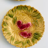 Barbotines: Ceramic dessert service from Sarreguemines.